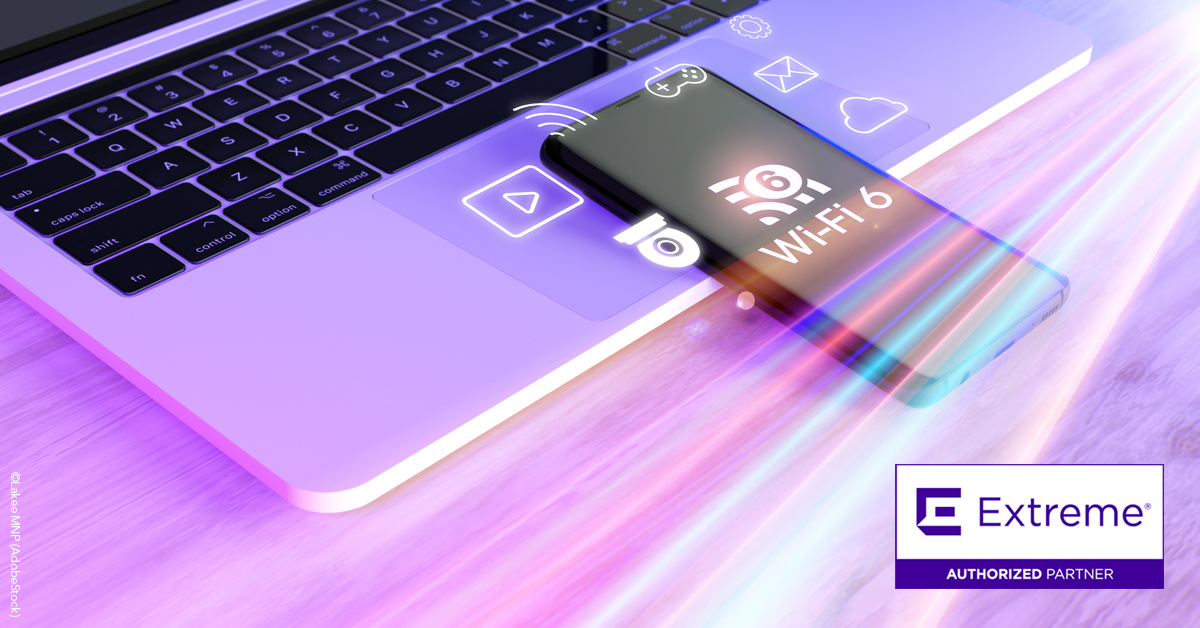 Bildtitel: Schnelles und sicheres WLAN mit Extreme Networks und TAKENET
