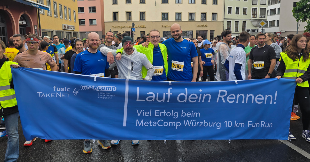 Bildtitel: MetaComp Würzburg 10 km FunRun 2025: Wir waren am Start!