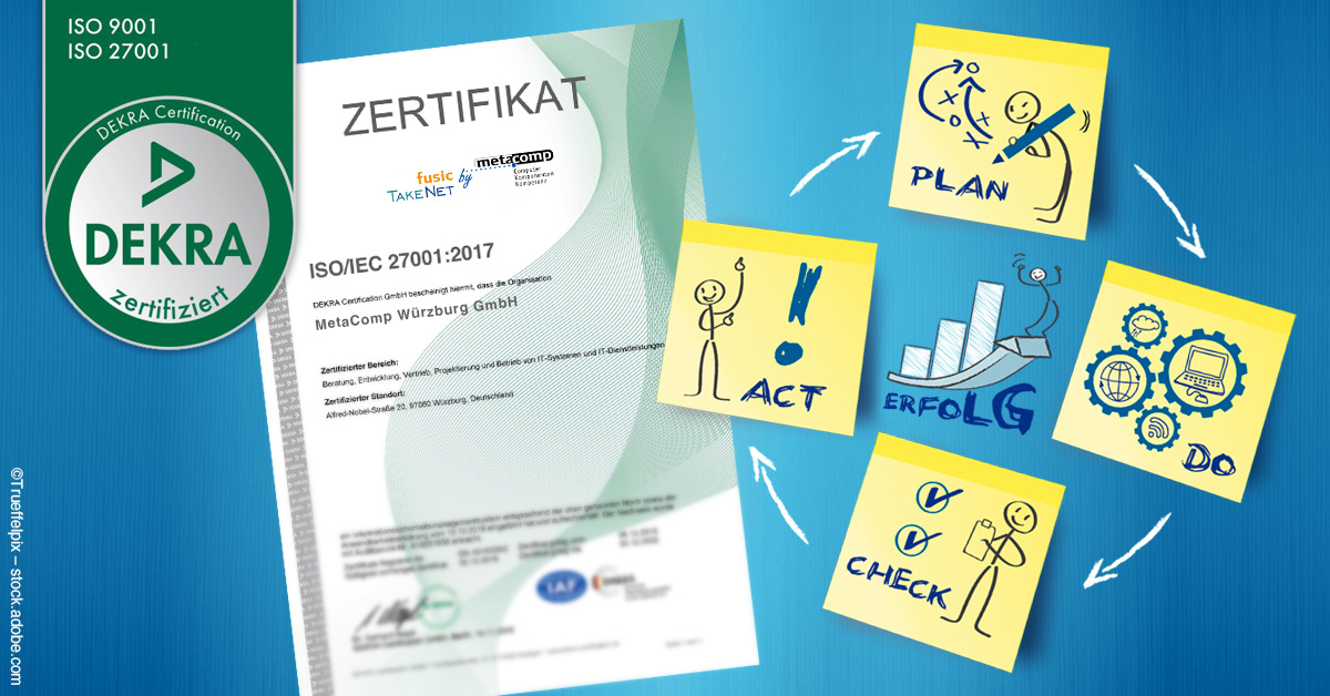MetaComp Würzburg GmbH erfolgreich rezertifiziert nach ISO 27001