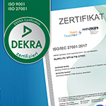 MetaComp Würzburg GmbH erfolgreich rezertifiziert nach ISO 27001