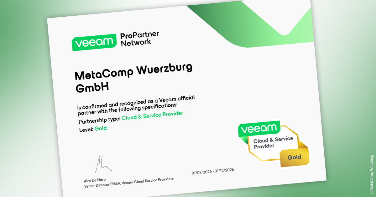 Managed Cloud Backup – MetaComp Würzburg Cloud und veeam